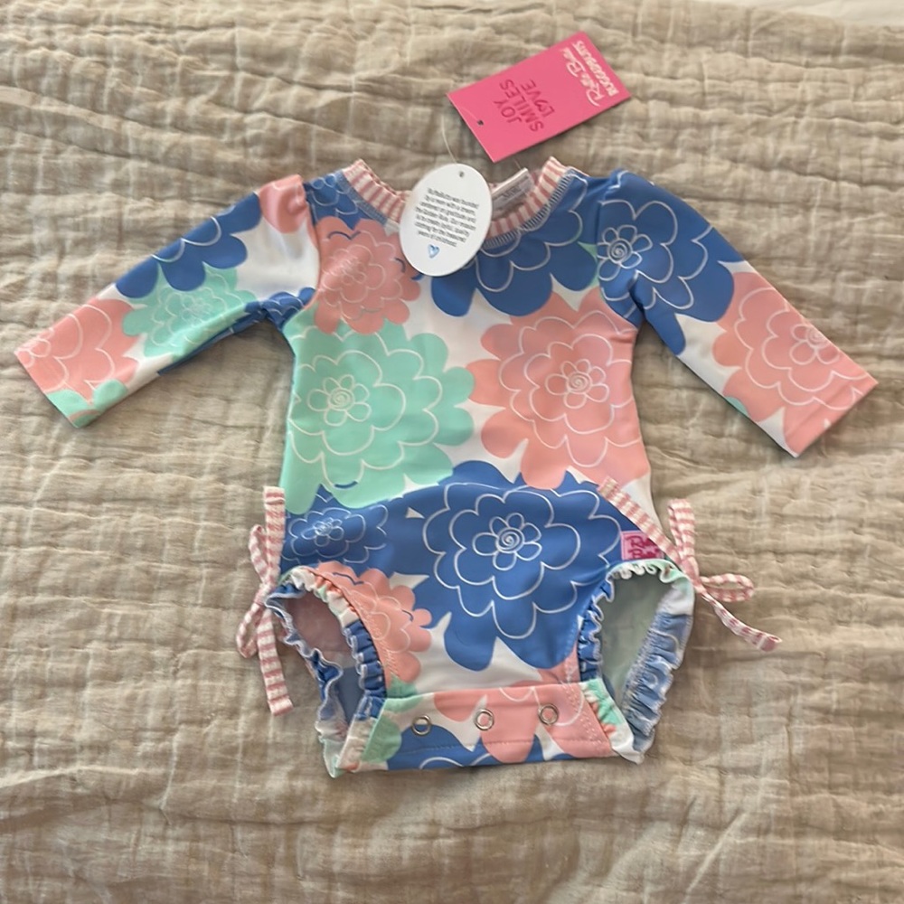 Rufflebutt 0-3 months bathing suit.